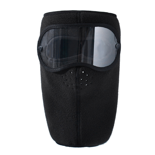 Vindtæt støvtæt maske med HD-briller Black