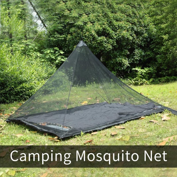 Rejse Camping Myggenet Telt Udendørs Rejser Black