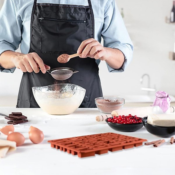 26 bokstäver nummer choklad non-stick silikon form