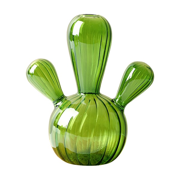 Kaktusglassvase til romdekorasjon Dekorativ glassflaske A3