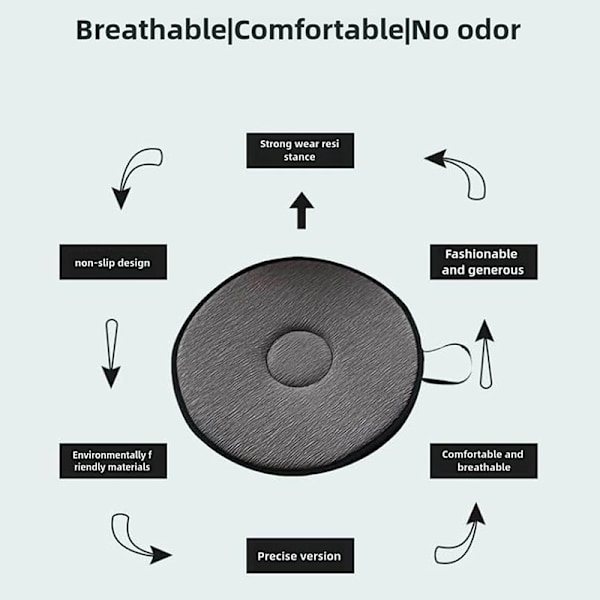 Swivel Cushion 360 Grader Roterande Bilstol Sittdyna A1