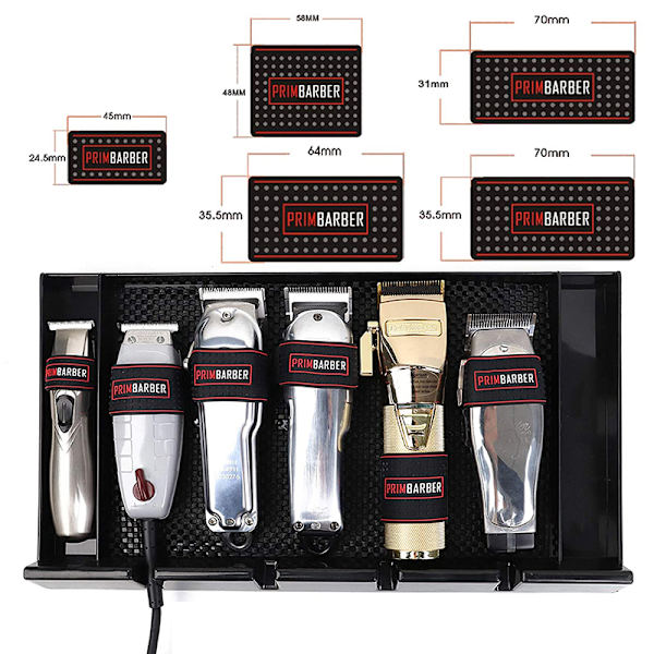 5 st Non Slip Barber Hair Clipper Bands Grip Ärmar Hår Trim
