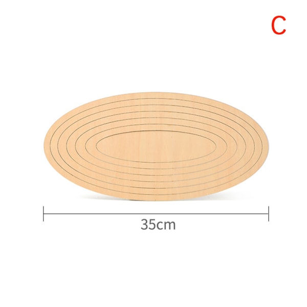 Keramiikkatyökalu Puinen samankeskinen geometrinen set ellipse