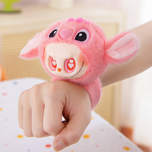 Anime Figur Labubu Langørede Armbånd Håndleds-snap Plys T A35