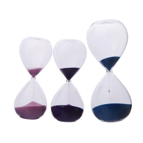 10/15/30/45 minuter Färgat glas Droplet Time Timer dekoration Black 15min