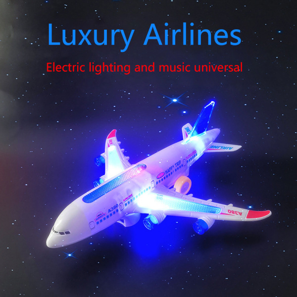 Lysende elektrisk flyleketøy for barn LED-blinklys