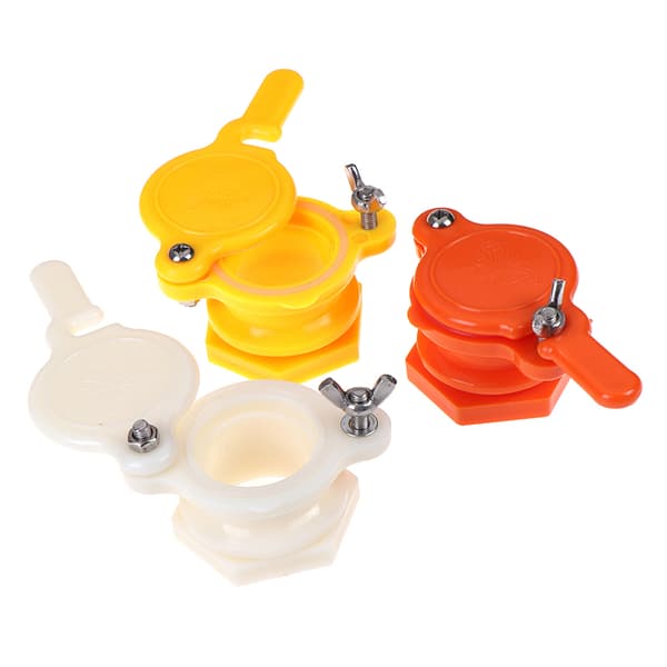 Plast Honning portventil Honning Extractor Flow Port Hagearbeid Be White
