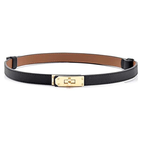 Lakkskinnbelte for kvinner Fine belter Golden Lock A1