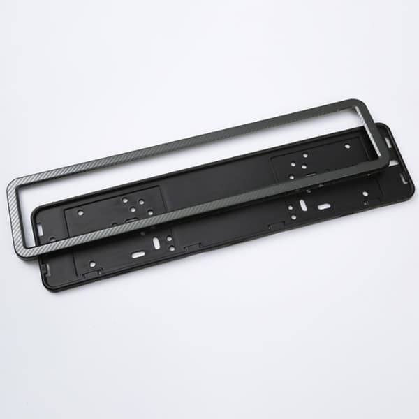 Car Universal EU European License Plate Holder Frame Silver