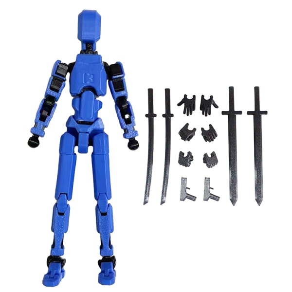 Multi-ed Movable Robot 3D printed mallinukkerobottimalli Gold