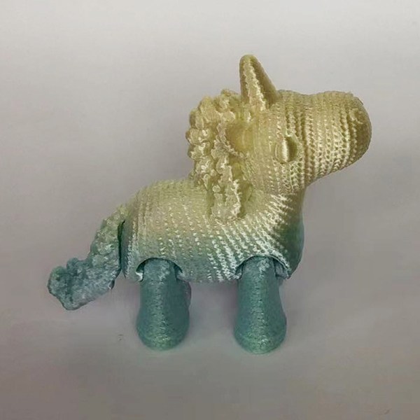 3D-tryckt bläckfisk 3D-tryckt häst Hemskrivbordets hantverk A4
