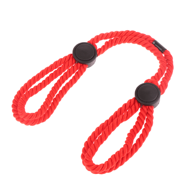 Bomullsrep Manschetter Handbojor Ankel Restraints Bondage Armband red