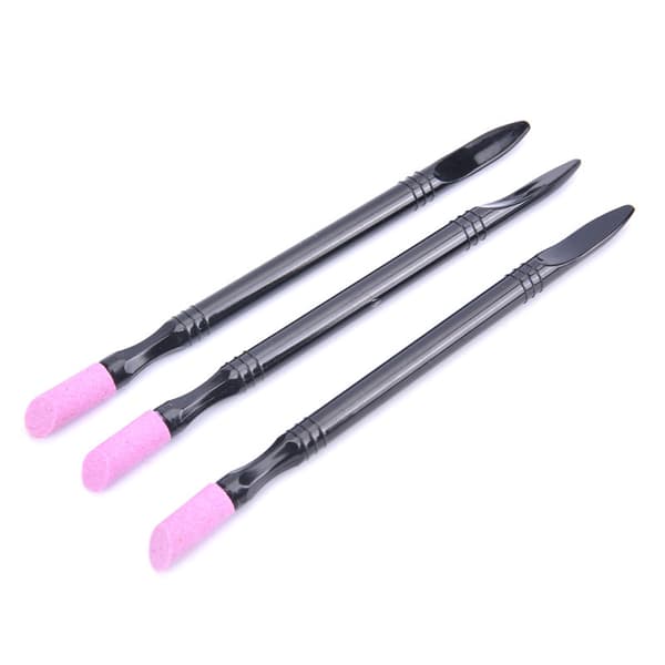 1 STK Nail Art Quartz Pusher Tool Manicure Stone Polish Stick Gr