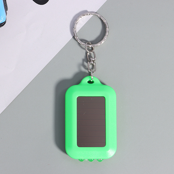 1 kpl mini-avaimenperä taskulamppu aurinkolamppu hätävalaistus Black