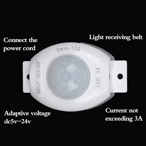 Bevegelsessensor Timer Automatisk svitsj Onesize