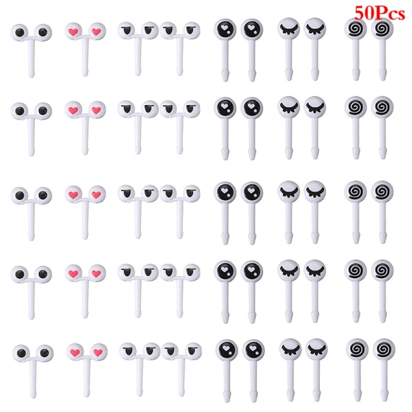30/50 st tecknade djurfruktgafflar Plast Dessert Pick style C 50PCS