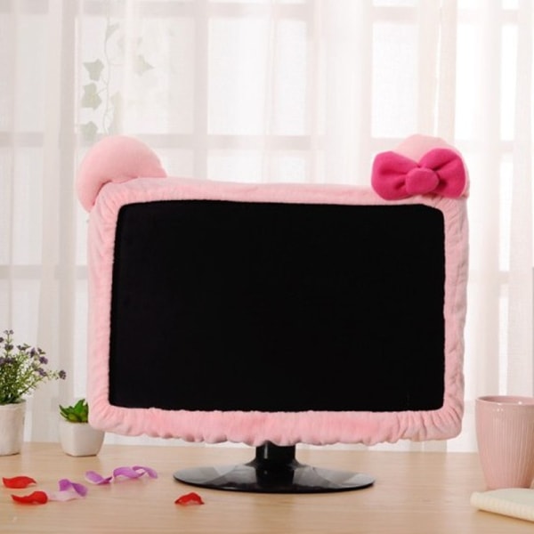 e Støvtett beskyttelsesdeksel for bærbar PC-skjerm Pink 20-27inch