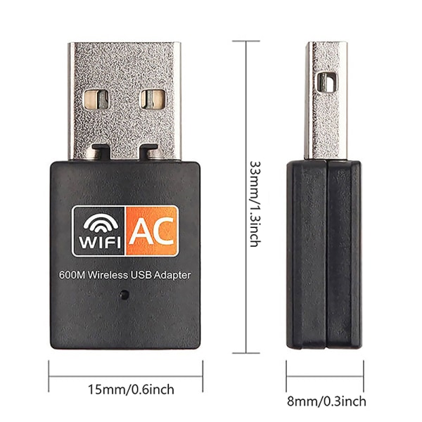 600M Mini USB WiFi WLAN trådlös nätverksadapter