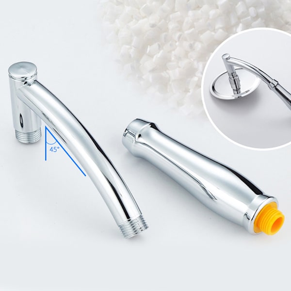 Duschhuvudsförlängningsarm Handjusterbart kit Silver