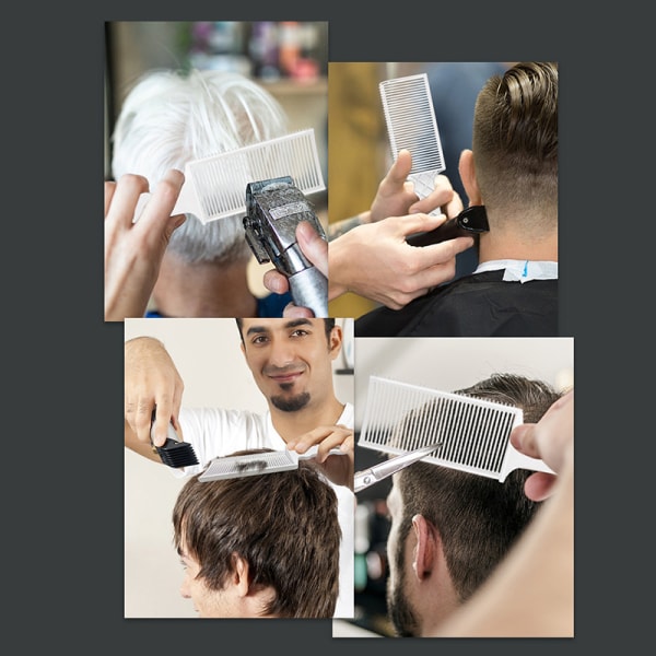 Flat Top Fading Combs Barber för män Värmebeständig Fade Comb