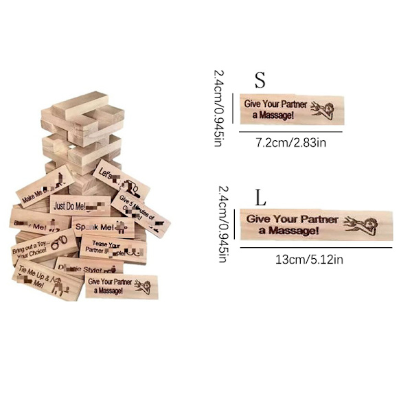 Block Tower Spil Paraktiviteter Date Night Tumbling Tower S