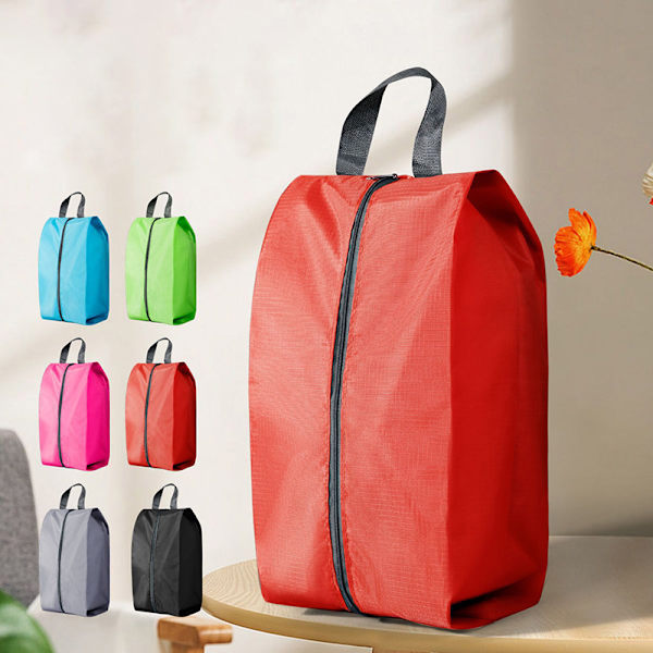 Støvtett Vanntett Sko Oppbevaringsvesker Nylon Skoveske Red M