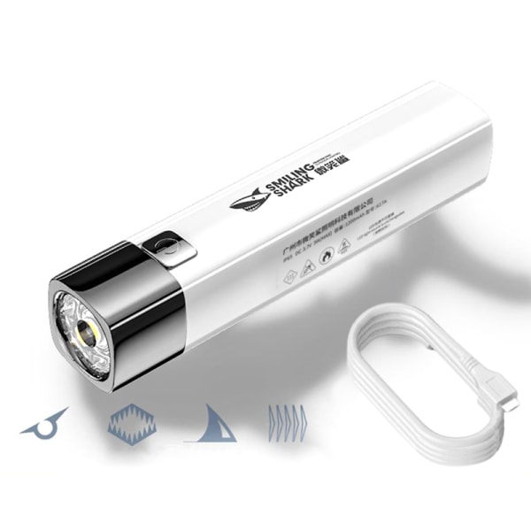 2 IN 1 990000LM Ultra Bright LED Lommelygte Lommelygte Udendørs White