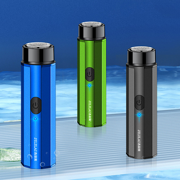 Elektrisk rakapparat för män Portable Electric Razor Beard Blue