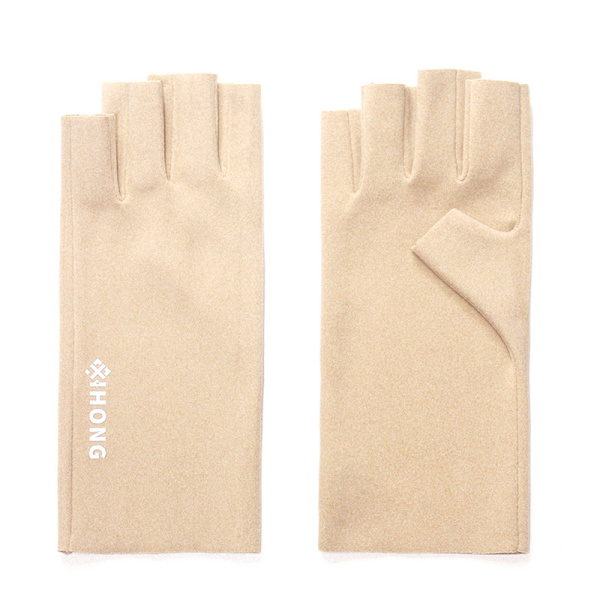 Nail Art Glove UV Protection Glove Protecter Talvihanskat Nude