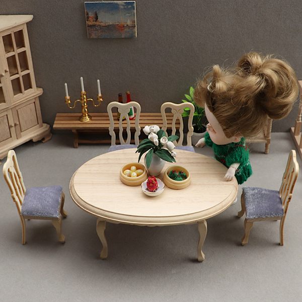 5 kpl 1/12 Dollhouse set tuolisarja leluja