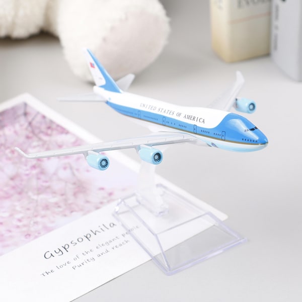 16 CM USA Air Force One flygplan modell Boeing 747 Diecast modell