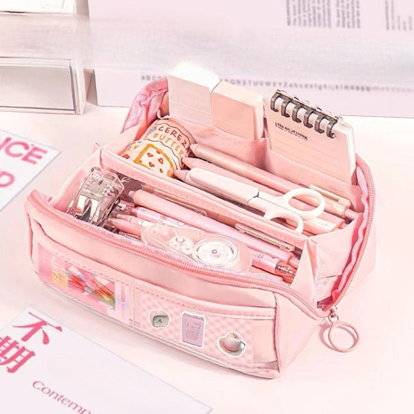 Pennfodral e Pennfodral Tillbaka Till Skolan Kontorsmaterial Pink