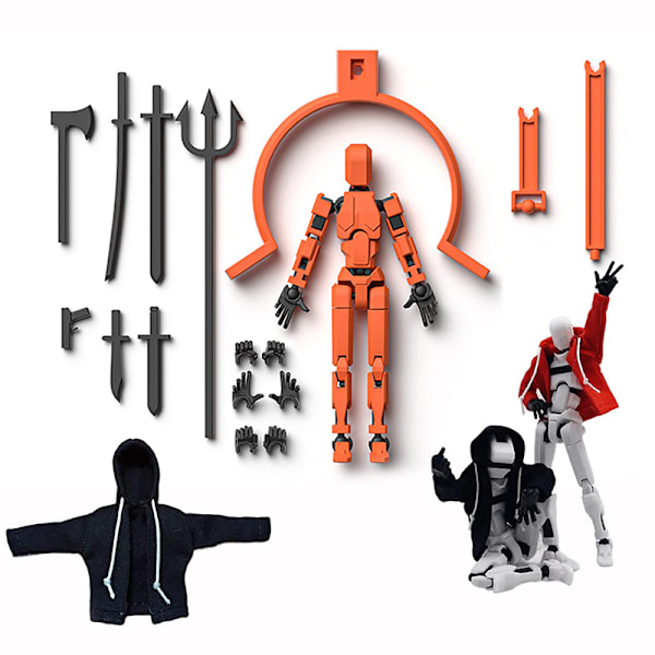 Hettegenser Magnetisk Actionfigursett Actionfigur Med Hettegenser A4