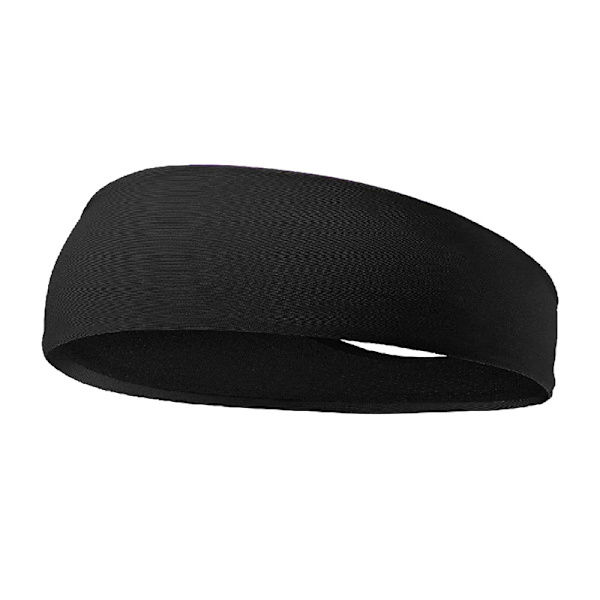 Sweatband Elastic Hairbands Head Band Joogapäähineet black