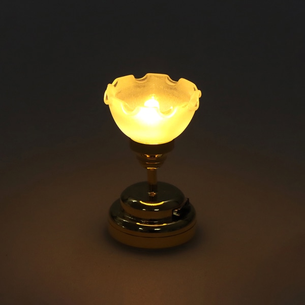 1:12 Dukkehus Miniature LED-lys Loftslampe Lysekrone legetøj