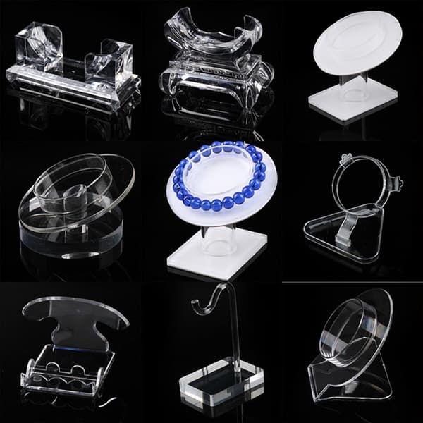 Klar smykker Armbånd Display Holder Bangle Organizer Rack BH A