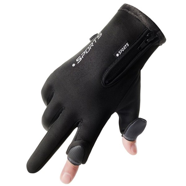 Vinterhandsker Varme Handsker Touch Regntætte skridsikre handsker Gray M