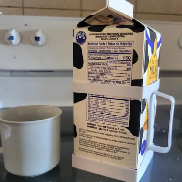 1 stk. Melkekartongholder Baby Anti-Søl Koppholder Flaske Kopp M