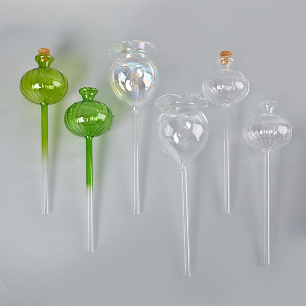 Flerfärgat transparent glas självbevattningsenhet A2