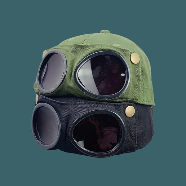 Brillehette for menn Solbriller Sunshade Wild baseballcaps Green S