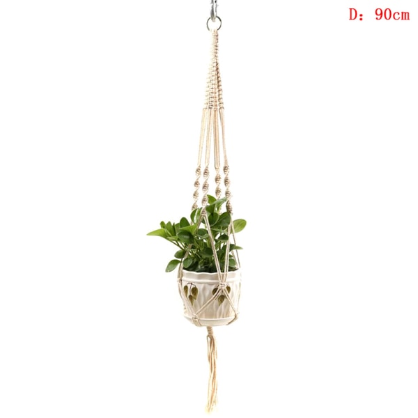 Grythållare Rame Hanger Hanging er Basket Jute Braided Rope Cra as the picutre D