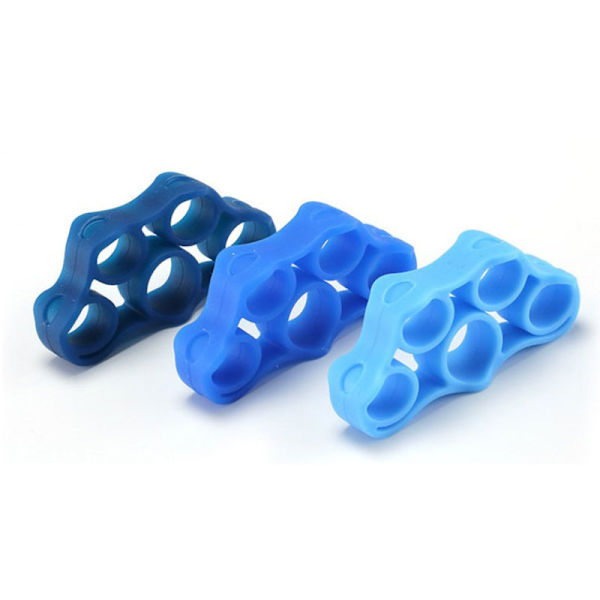 Hånd Finger Grip Strength Trainer Modstandsbånd Spændingsøvelse Blue