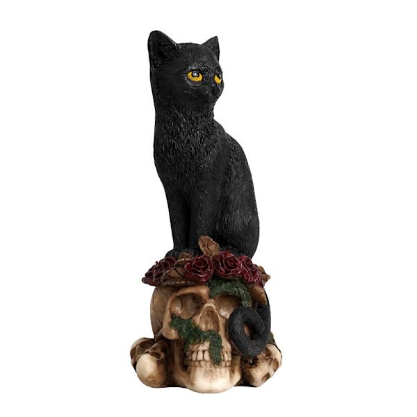 Skeletter dekorative figurer Katte og krager statuer A2