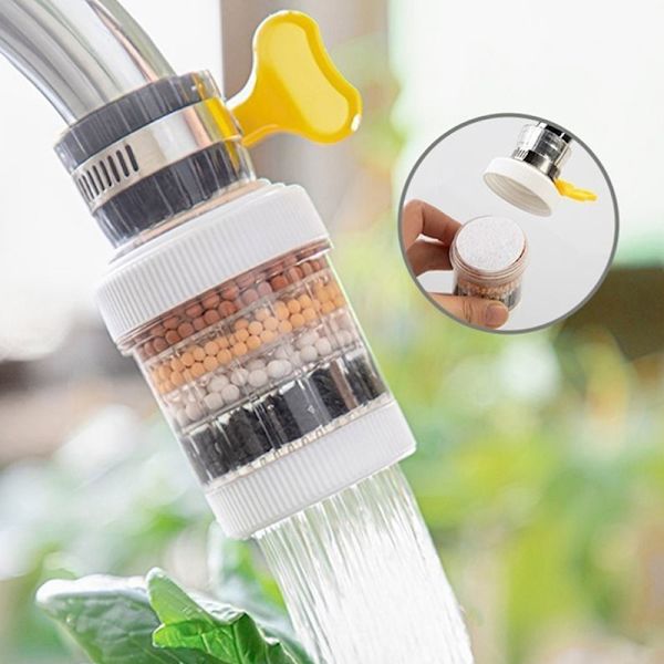 6-lags Universal køkkenhane-renser Vandhanefilter Green
