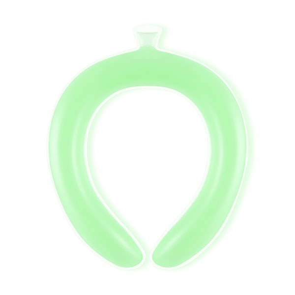 Bærbar Neck Cooler Ring Summer Cooler Ringe Green