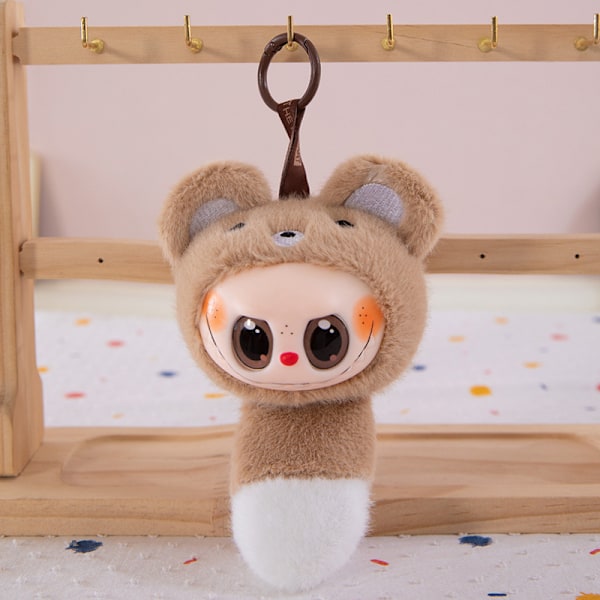 Anime Figur Labubu Langørede Armbånd Håndleds-snap Plys T A2