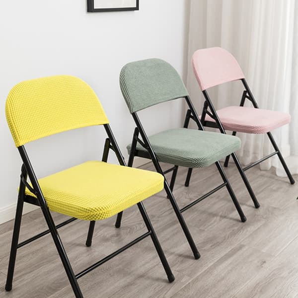 Hushållsfällbar cover Ryggstöd Stolar överdrag rose red