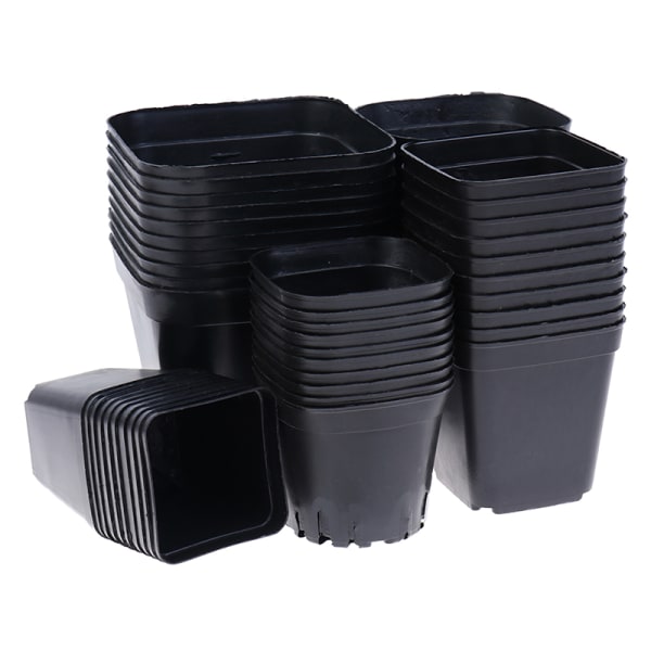 10 stk sorte urtepotter Plastpotter Små firkantede potter til Succu as the picutre 6.5*6.5cm