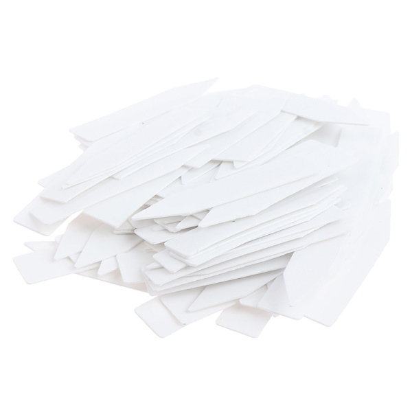 100 stk. 5*1 cm s Etiketter Indendørs Bonsai Navneskilt Plast Multicolors White