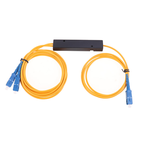 Fiberoptisk kobling PLC upc splitter med SC/UPC stik 8*9*2cm